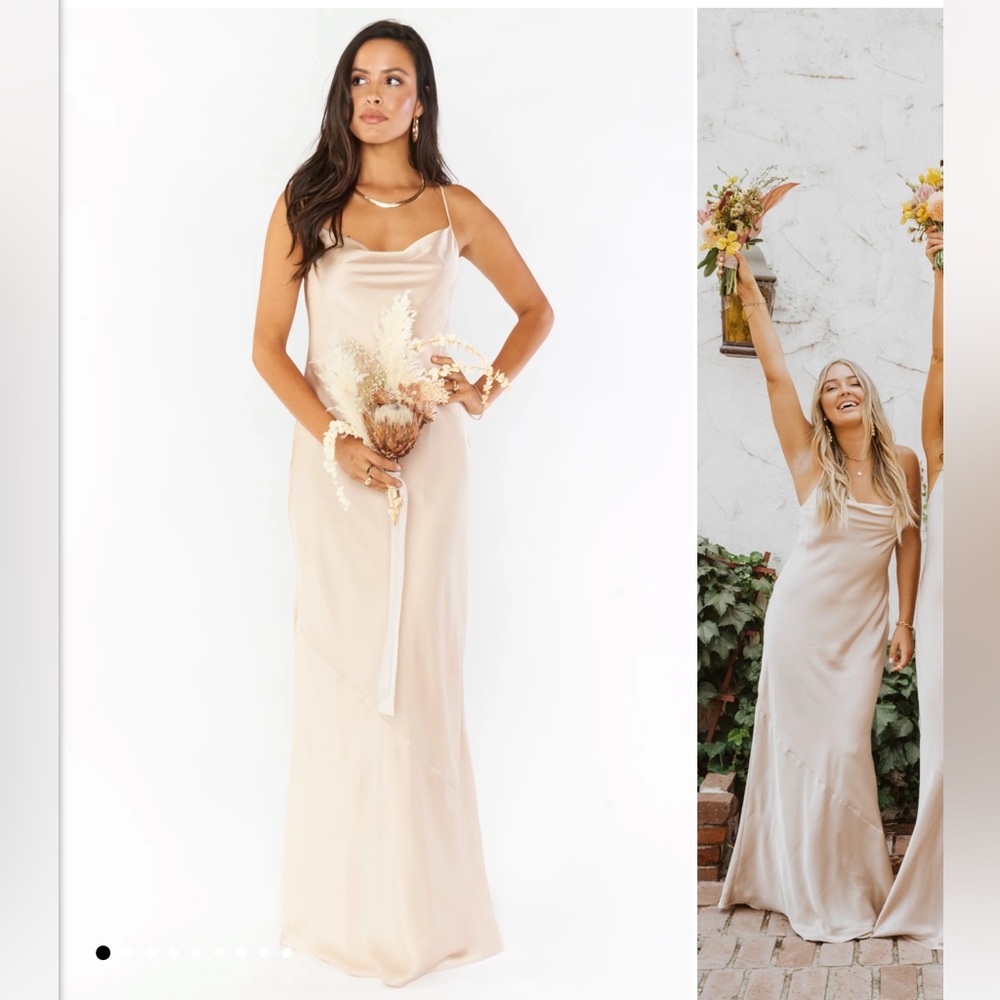 Tuscany Maxi Slip Dress ~ Champagne Luxe Satin